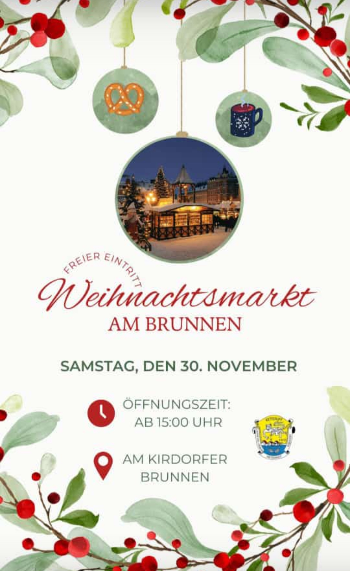 Plakat Weihnachtsmarkt